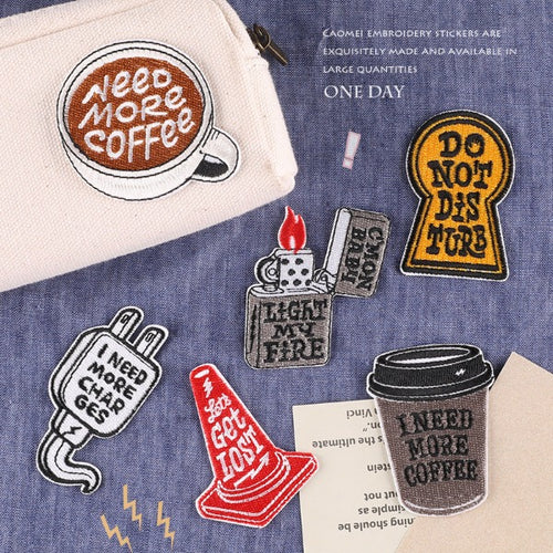 Iron-On Patch - Coffee, Lighter and Others