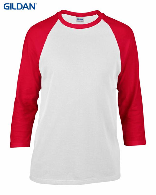 Adult Heavy Cotton Raglan 3/4 Sleeve (Gildan Brand)