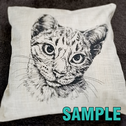 Cushion/Pillow Cover Only (Off White)- Cotton Linen 45cm X 45cm