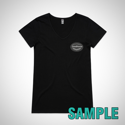 Women's Bevel V-Neck Tee (AS Colour)