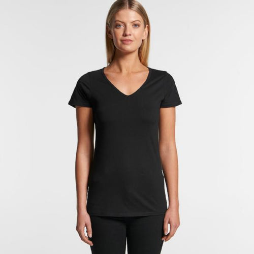 Women's Bevel V-Neck Tee (AS Colour)