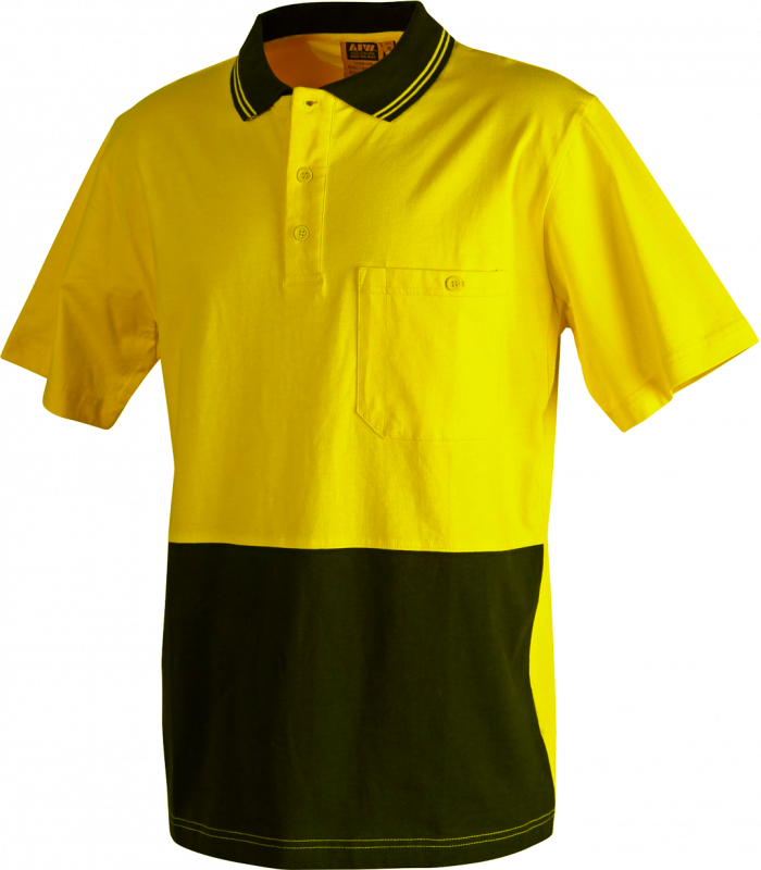 Cotton Jersey Two Tone Safety Polo (Australian Industrial)