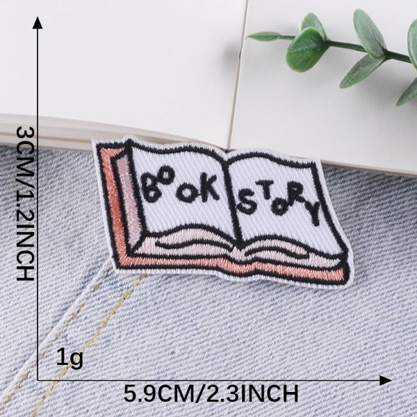 Iron-On Patch - Note Nook, Tape, Mug and Others with Words