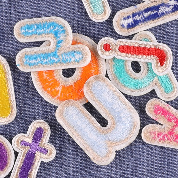 Iron-On Patch - English Letters Colourful Lower Case