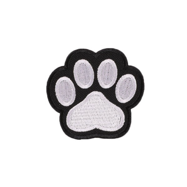 Iron-On Patch - Animal Paw Embroidery