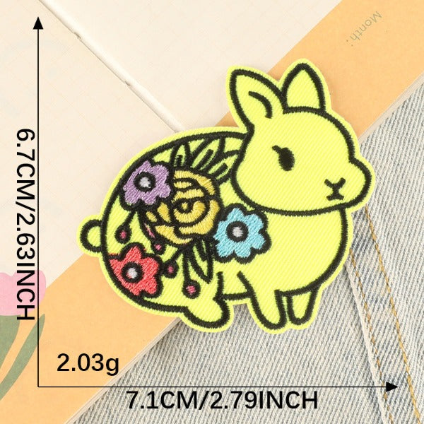 Iron-On Patch - Cartoon Small Colourful Animals