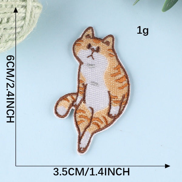 Iron-On Patch -Cartoon Cat Set