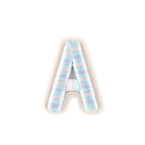 Iron-On Patch - English Letters 3D Embroidery