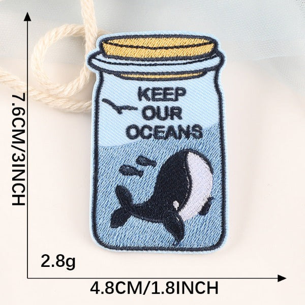 Iron-On Patch - Ocean/Marine Environmental Protection