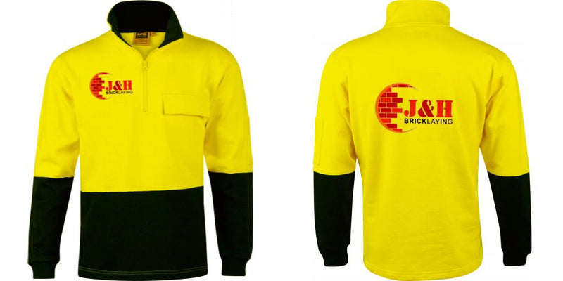 Hi-Vis Two Tone Cotton Fleecy Sweat (Australian Industrial)