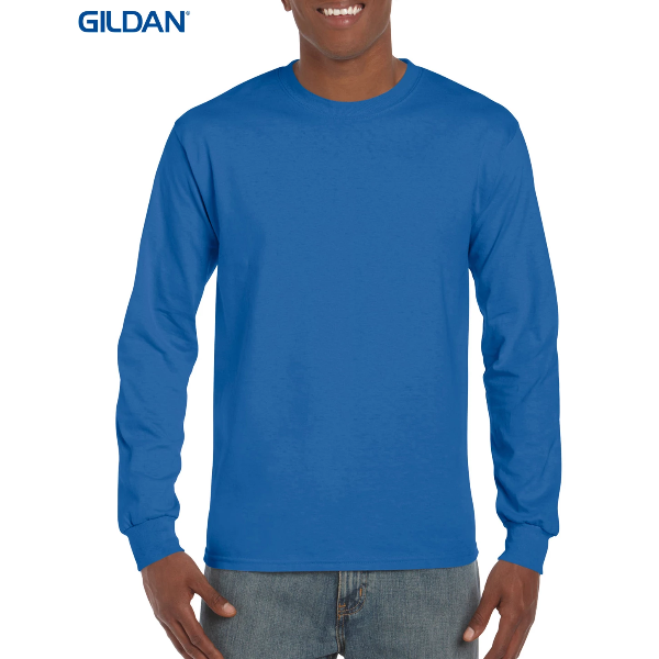 Gildan® Ultra Cotton™ Adult Long Sleeve Men's T-Shirt - NJ Printing &  Embroidery LLC